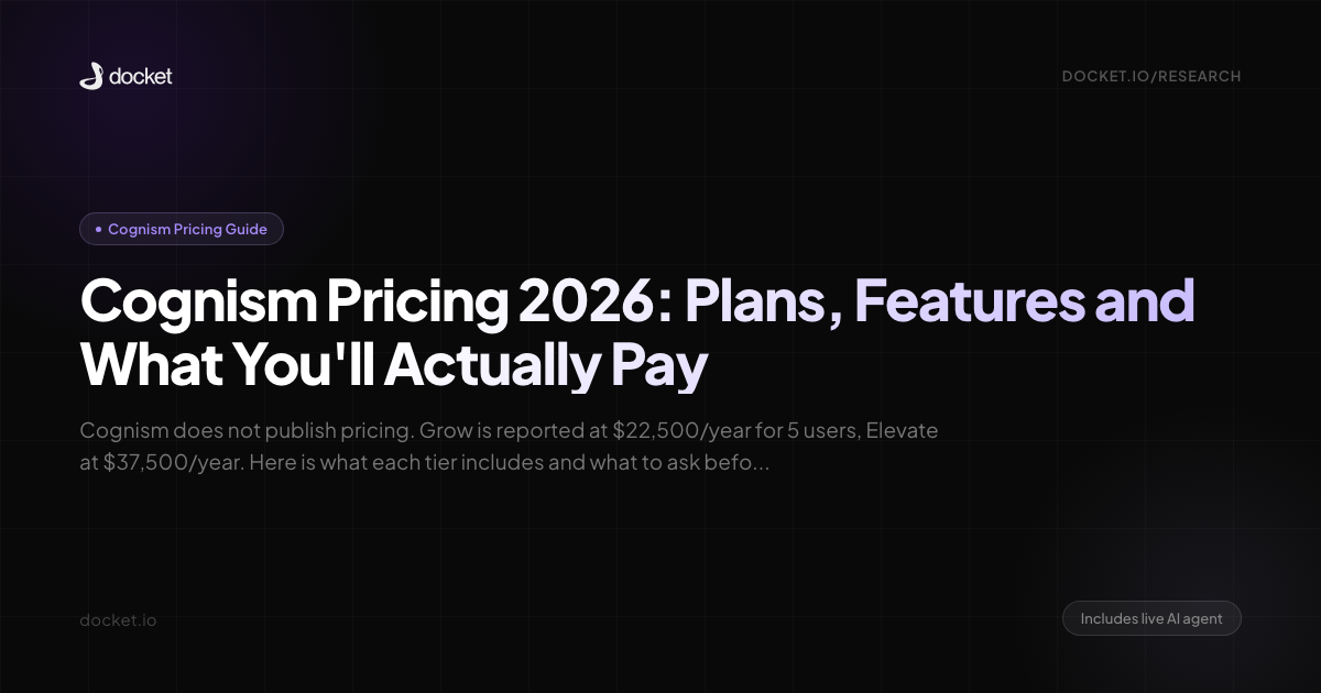 Cognism Pricing 2026: Plans, Features and What You'll Actually Pay