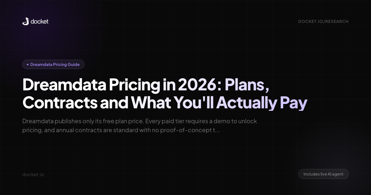 Dreamdata Pricing in 2026: Plans, Contracts and What You'll Actually Pay
