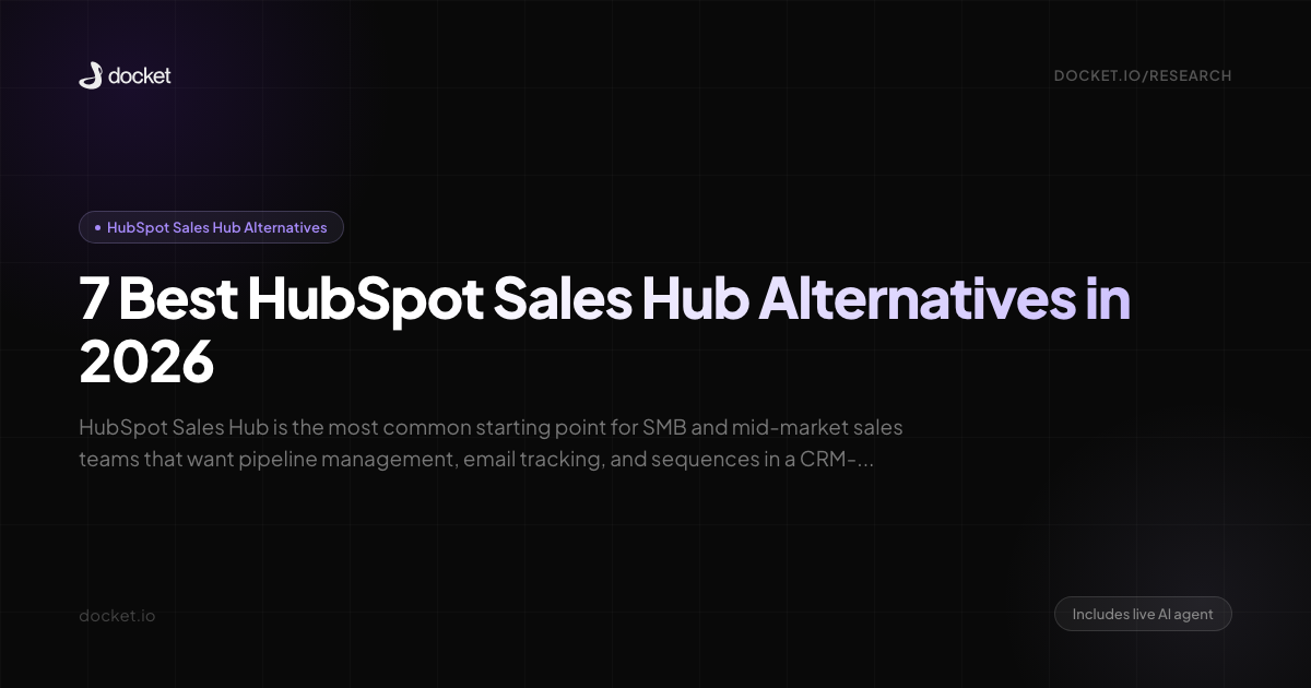 7 Best HubSpot Sales Hub Alternatives in 2026